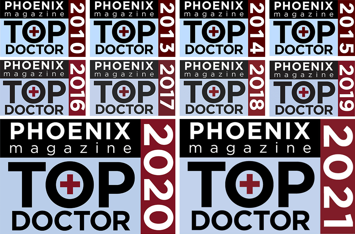 Top Doctor 2010, 2013, 2014, 2015, 2016, 2017, 2018, 2019, 2020, and 2021