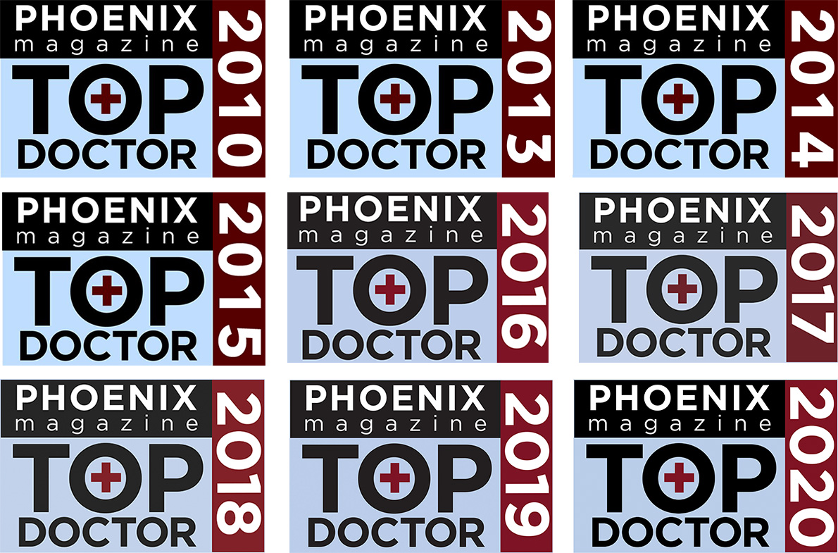 Top Doctor 2010, 2013, 2014, 2015, & 2016